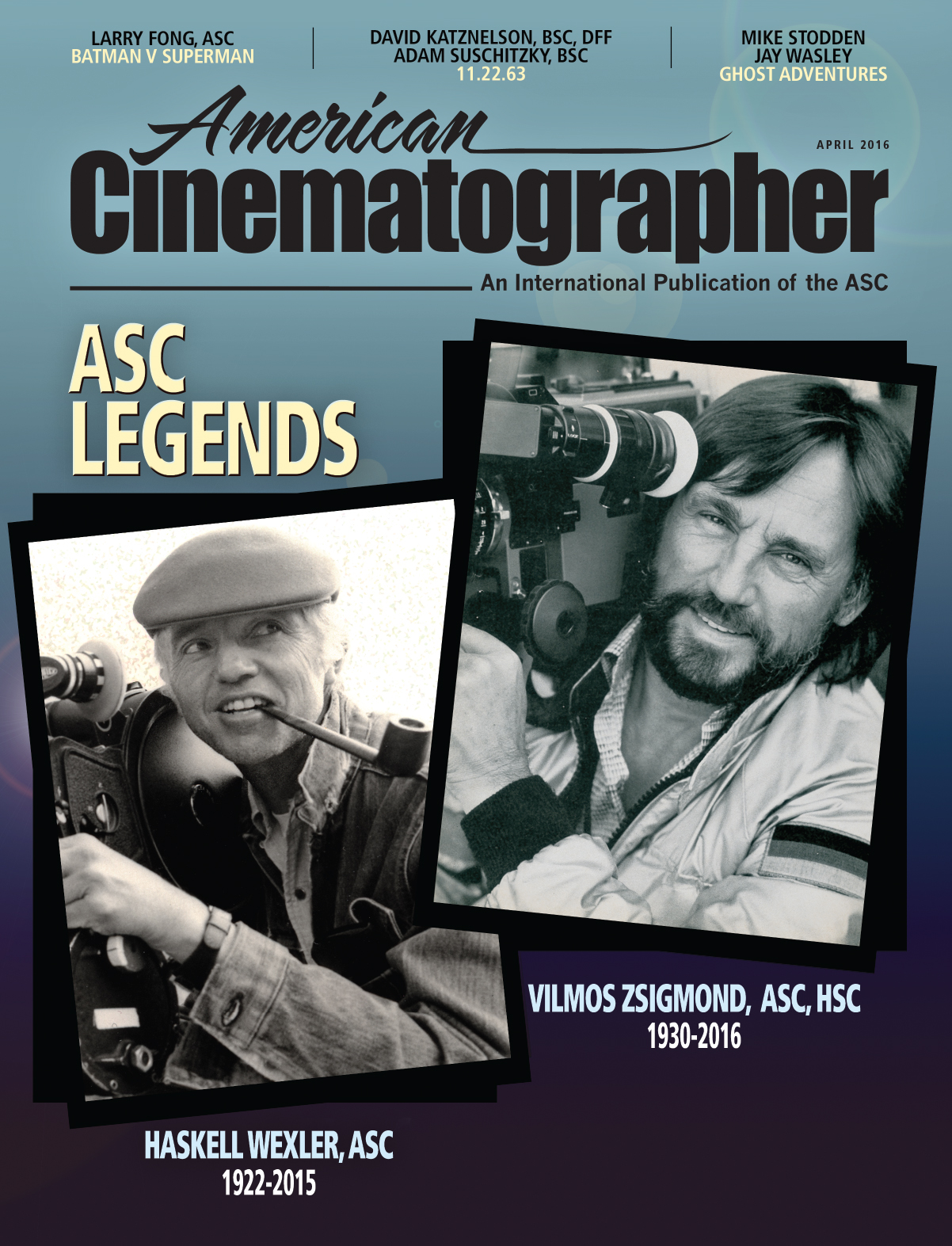The April, 2016 issue of American Cinematographer.