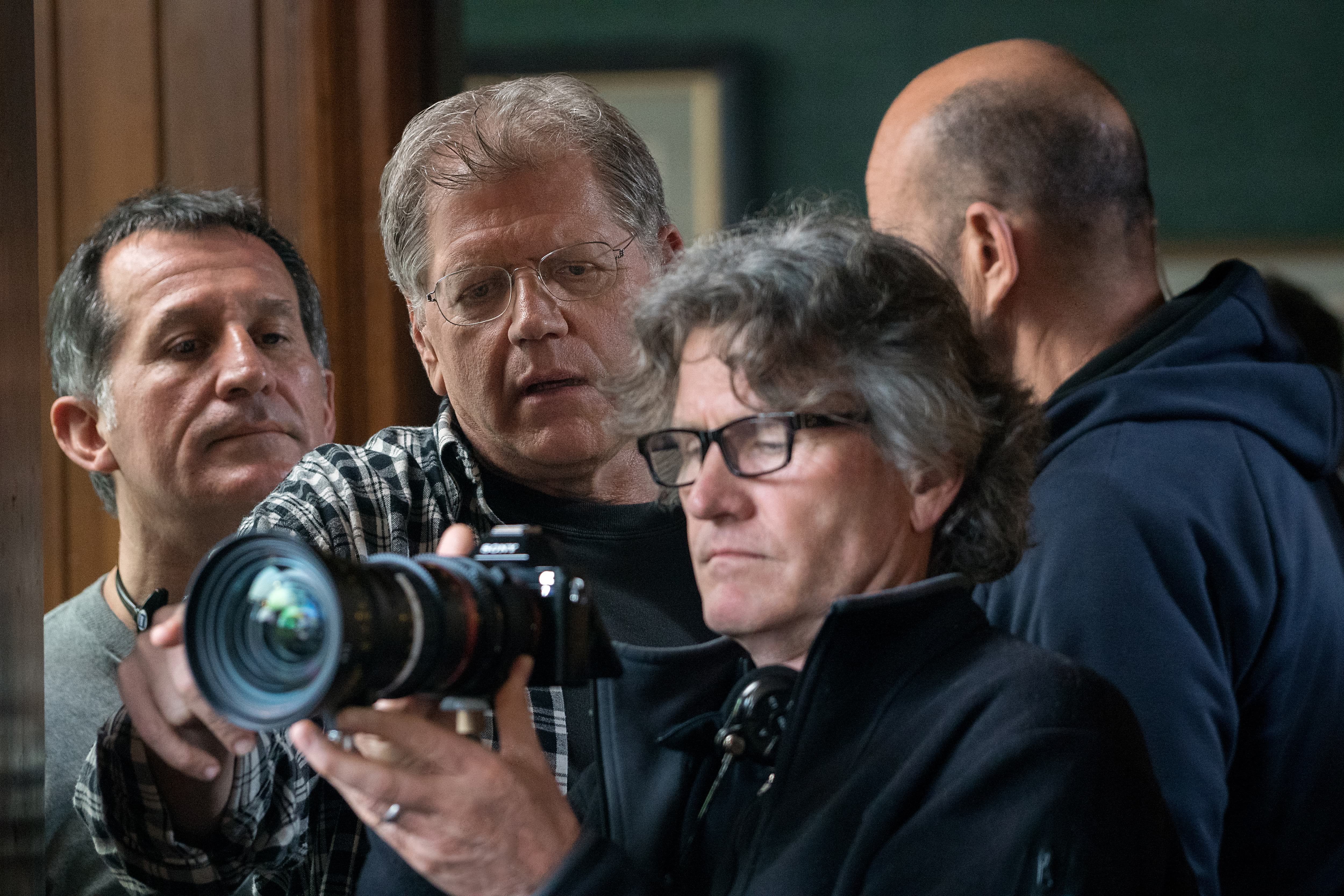 Director Robert Zemeckis and director of photography Don Burgess, ASC on the set of Allied.
