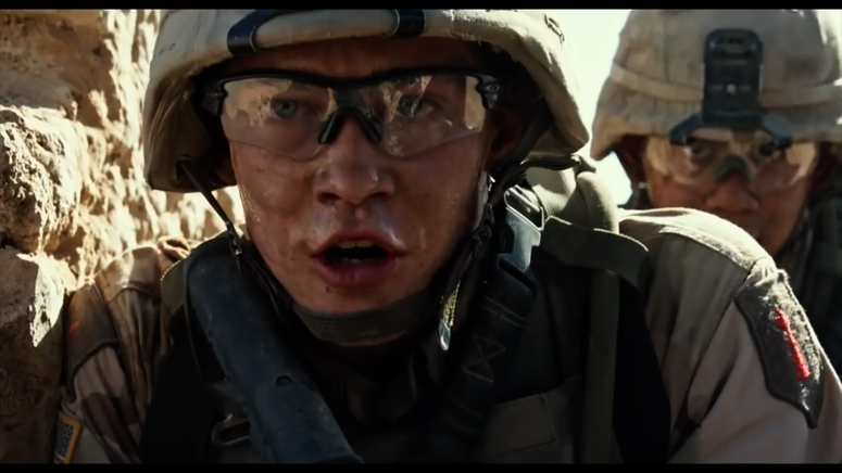 Billy Lynn in Iraq -from teaser for Billy Lynn's Long Halftime Walk by Ang Lee, with cinematography by John Toll, ASC