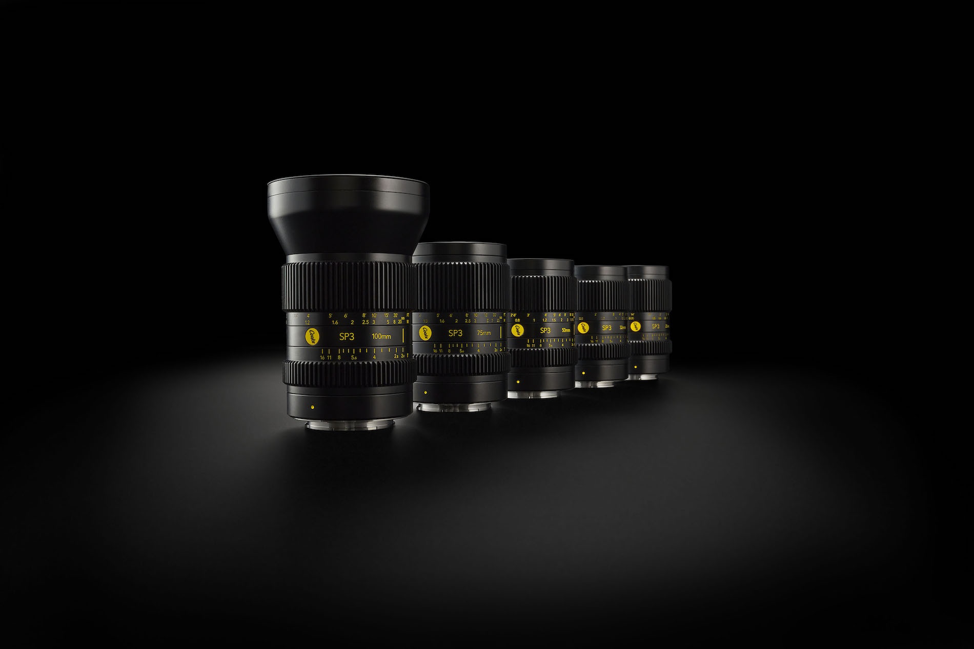 Cooke SP3 lineup on black