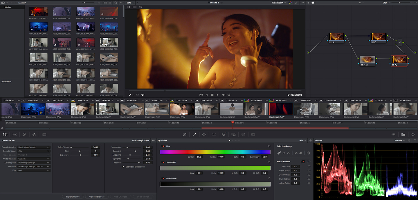 Header Blackmagic Design Da Vinci Resolve 15