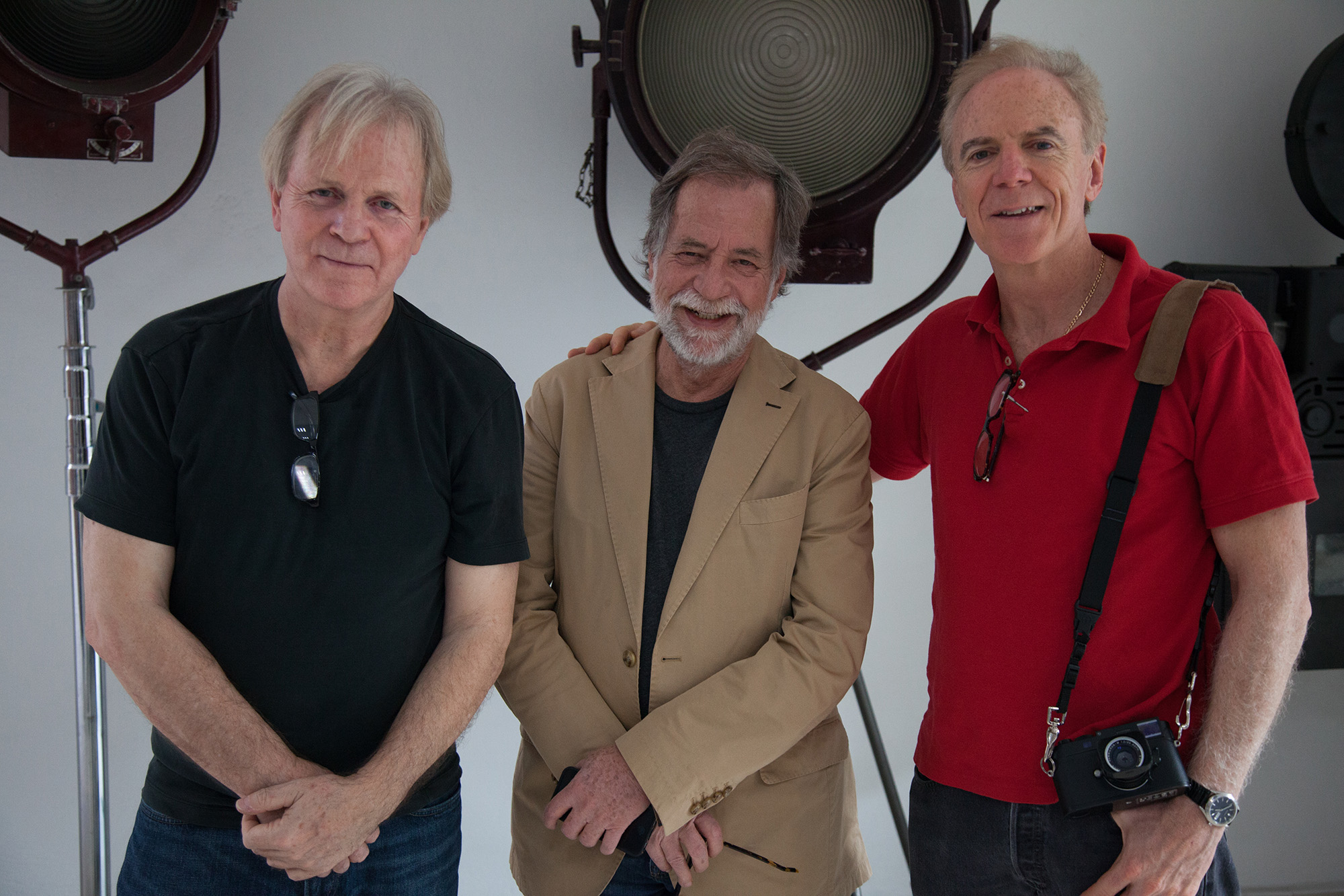 Kenny and Crudo pose with Henner Hofmann, ASC, AMC. (Photo: Alex Beatty)