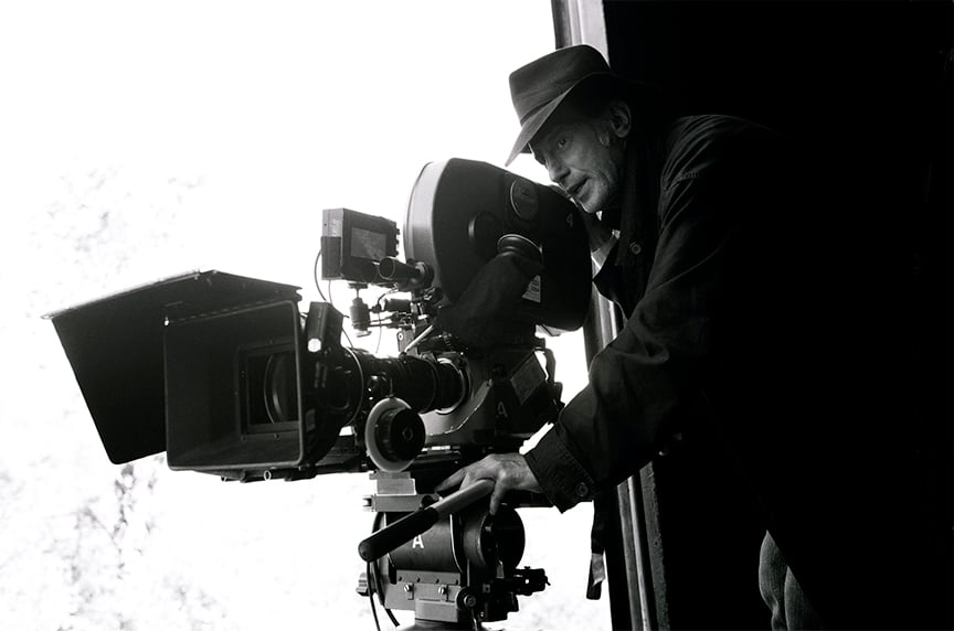 Ed Lachman, ASC during the production of I'm Not There (2007). Photo by Jonathan Wenk ©2007 The Weinstein Company