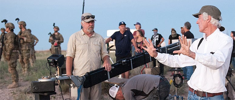 Roger Deakins on the set of Sicario -thefilmbook