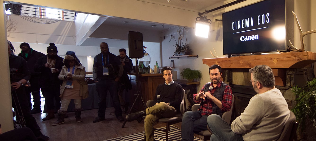 Sundance 2018 01 22 Asc Canon Panel Spotlight On Indie Episodic The Adulterers Director Dp Darin Quan And Dp Zack Schamberg Jay Holben During Panel 4 Copy