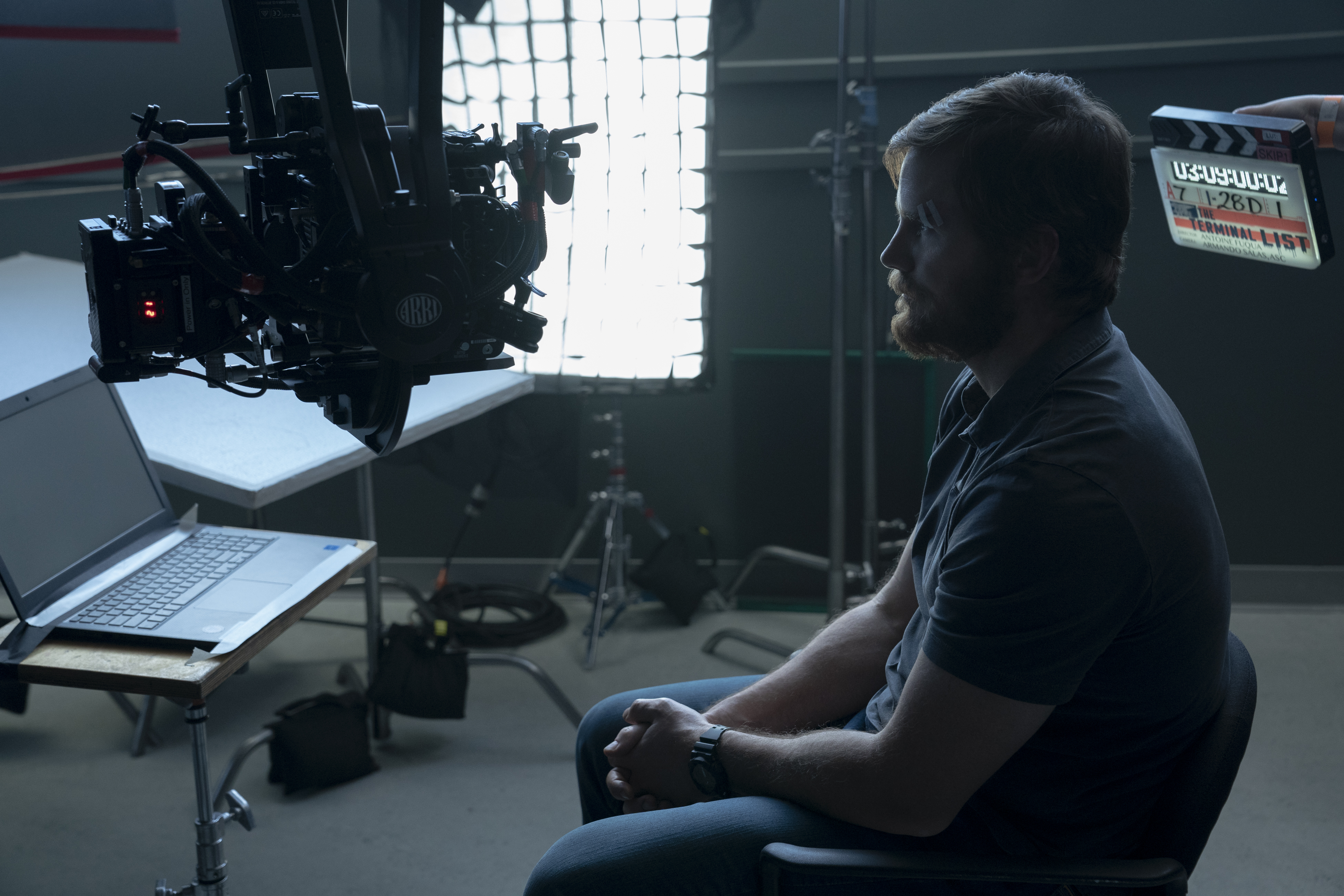 Chris Pratt in Action on The Terminal List Set