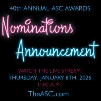 40th Annual ASC Awards Nominations Livestream Date Set